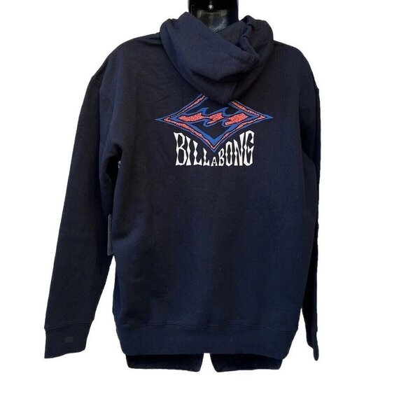 Billabong Sons of Fun Men's Organic Pullover Hoodie Size L ABYFT00334 Phantom - Picture 5 of 6